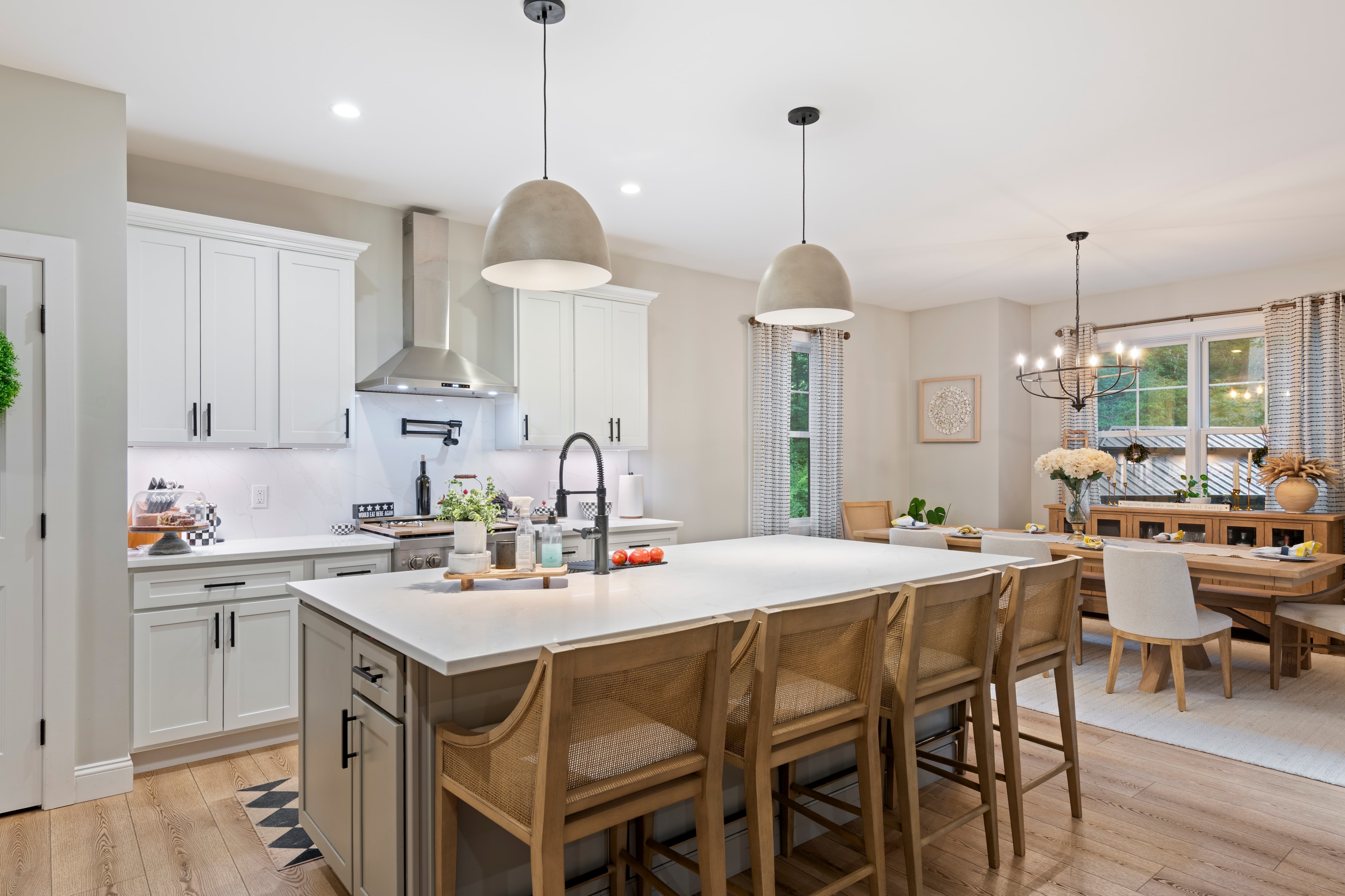 Kitchen and dining, open plan
